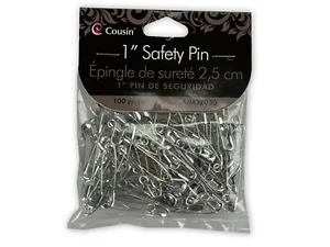 JE215 | Bulk Buys 1-Inch Safety Pins - Pack of 100 for