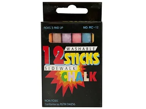 KA205 | Bulk Buys Vibrant 12-Piece Chalk Sticks Set for