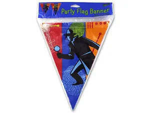 KH358 | Bulk Buys Colorful Party Flag Banner - 12 ft with