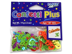 KH700 | Bulk Buys Metallic & Plastic 30th Birthday Confetti
