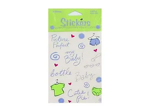 KH733 | Bulk Buys Colorful Baby Animal Stickers - 4 Sheets