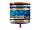 KI509 | Bulk Buys Colorful Striped Mylar Balloon for 40th
