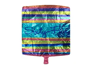 KI511 | Bulk Buys 65th Birthday Mylar Balloon - Colorful