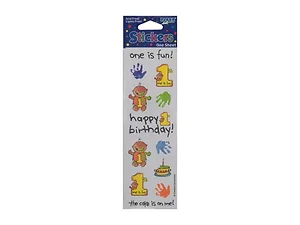 KJ532 | Bulk Buys First Birthday Celebration Stickers - 1