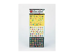 KK506 | Bulk Buys Bright Glitter Stickers - Flowers,