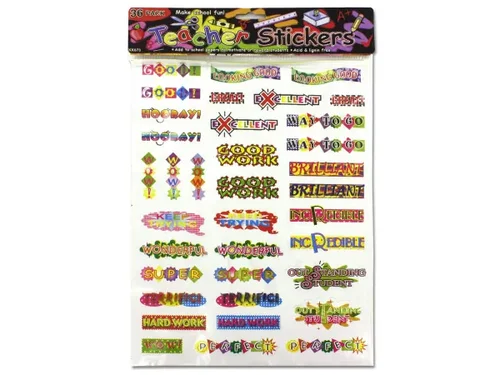 KK673 | Bulk Buys Colorful Teacher Reward Stickers - 36