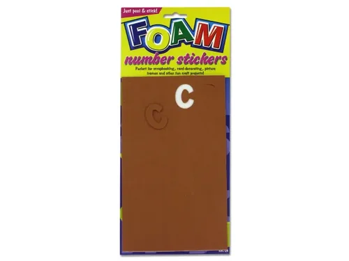 KK724 | Bulk Buys Colorful Foam Alphabet Stickers - 26