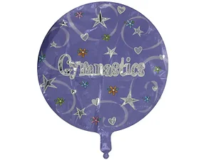 KJ154 | Bulk Buys Purple Gymnastics Mylar Balloon for