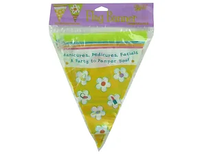 Bulk Buys Colorful Spa Party Banner - 12 Feet Long