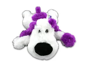 KL424 | Bulk Buys Adorable Plush Laying Down Dog - White &