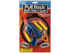 Bulk Buys Pull Back Soft Dart Gun with Safety Features