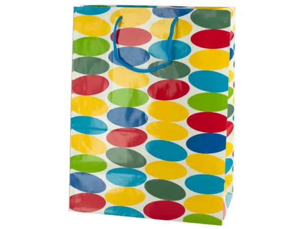 Bulk KL366 Large Multi-colored Dots Gift Bag