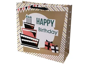 KL398 | Bulk Buys Extra Large Birthday Cake Gift Bag with