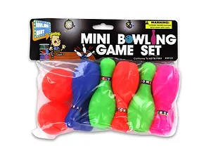 KM123 | Bulk Buys Colorful Mini Bowling Game Set for Kids