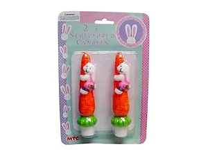KS227 | Bulk Buys Sculpted Taper Candles - Easter Assortment