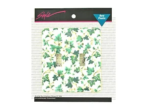 KS724 | Bulk Buys Ivy Patterned Double Light Switch Plate