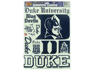 KM152 | Bulk Buys Duke Blue Devils Fan Window Clings - Set