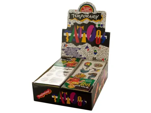 KR093 | Bulk Buys Fantasy Themed Temporary Tattoos Display