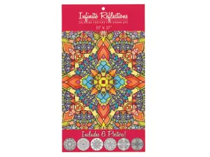 Bulk KM230 Infinite Reflections Adult Coloring Poster Set