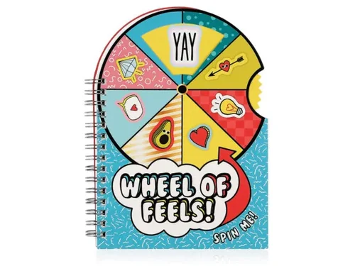 KL595 | Bulk Buys Inspirational Mood Wheel Spinning Notebook
