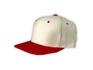 KL618 | Bulk Buys Customizable Beige and Red Snapback