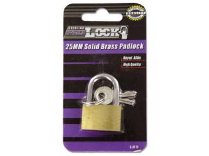 Sterling LL011 Gold Tone Padlock With Keys