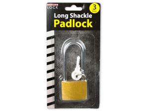 Sterling LL200 Iron Long Shackle Padlock With 3 Keys