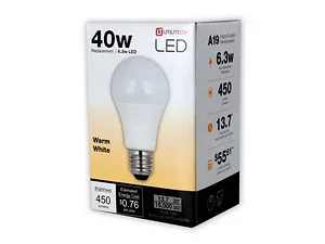 MA194 | Bulk Buys Utilitech 450 Lumen A19 LED Light Bulb