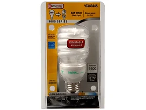 MA196 | Bulk Buys Utilitech 23W Dimmable Soft White CFL