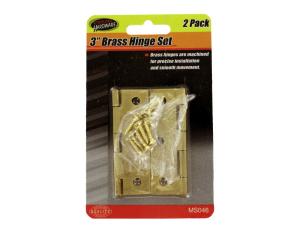 Sterling MS046 Brass Hinge Set With Screws