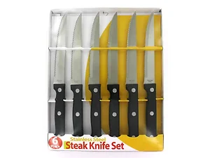 OA234 | Bulk Buys Premium 6-Piece Stainless Steel Steak