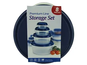 OB362 | Bulk Buys Nesting Round Storage Set with 4 Bowls