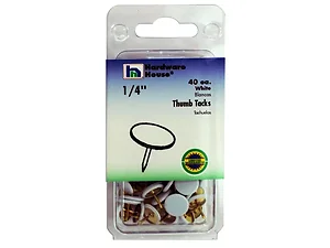 MT622 | Bulk Buys White Thumb Tacks - Durable and Easy to