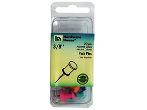 MT625 | Bulk Buys Assorted Pastel Push Pins - Set of 30 for