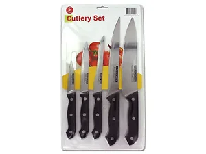 OB609 | Bulk Buys Premium 5-Piece Kitchen Knife Set with