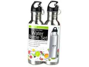 Bulk OB730 24 Oz. Stainless Steel Sports Bottle Set