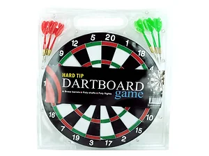 OB821 | Bulk Buys Dartboard Game with Hard Tip Darts