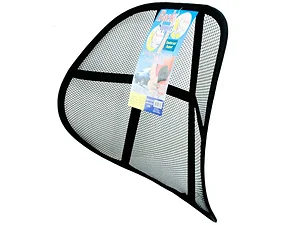 OB875 | Bulk Buys Ergonomic Nylon Mesh Back Support Cushion
