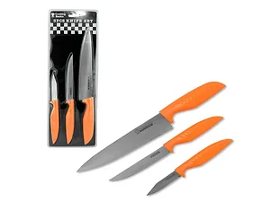 OB881 | Bulk Buys Premium 3-Piece Kitchen Knife Set with