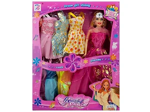 OC019 | Bulk Buys Charming Fashion Doll with Vibrant Dress