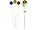 Bulk Buys Colorful Driveway Reflector Stakes - 3 Pack