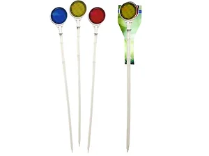 Bulk Buys Colorful Driveway Reflector Stakes - 3 Pack