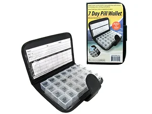 Bulk Buys Weekly Medication Organizer with Trays