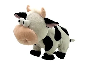 OC073 | Bulk Buys Roffle Mates Plush Cow Toy in Brown Box