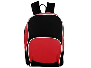 Bulk Buys Versatile Red and Black School and Travel Backpack