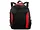 Bulk Buys Versatile Black and Red Canvas Hiking Backpack