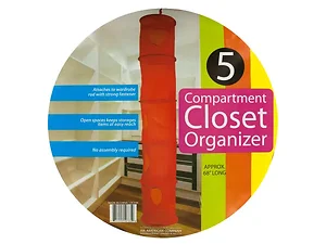 OC544 | Bulk Buys Mesh Five-Compartment Closet Organizer