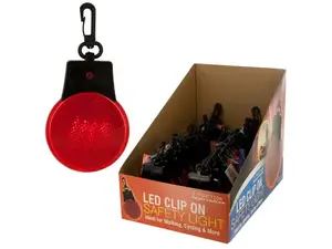 Bulk Buys OC565 - Compact LED Clip-On Safety Light Display