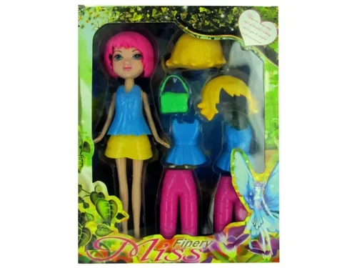 OC763 | Bulk Buys Stylish Changeable Outfit Doll for