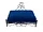 Bulk Buys Cozy Raised Heart Pet Bed in Blue Color